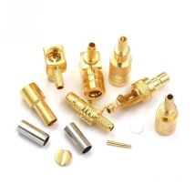 1PCS SMB Connector SMB-K/KW/J/JW-1.5 Bent Male/Female Header Press Welding RG316 Feeder Adapter