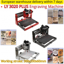 Versand aus Polen CNC 3020 Plus Vollquadratische Schiene Metall-Desktop-Graviermaschine Holz PVC Acryl PCB Kupfer Aluminium