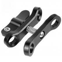 BGNING CNC Aluminum Extended Butterfly Clip 1inch Ball Head Clamp Diving Waterproof for GoPro 13 Camera Underwater Photography