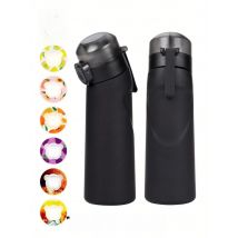 1pc Air Water Bottle With 1pc Random Flavor Pods Portable Transparent With Straw Leak Proof Suitable for Outdoor Sports