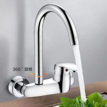 Grifo de latón para cocina, grifo de agua fría y caliente, válvula mezcladora para lavabo, grifo universal