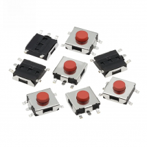 100PCS 6*6*3.1 SMD The micro Switch Touch The Button 5Pins 6x6x3.1 Micro Switch SMT Light Touch Switch