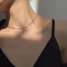 2024 Trend Women's Jewelry Plated 18k Gold Necklaces for Female Stainless Steel Chain Bracelets for Women Chic Choker on Neck