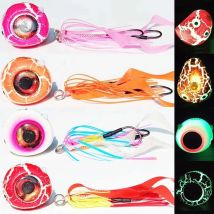 250g/150g/120g/100g/80g/60g/40g tenya Glow Lumious Kabura Pesca Slider Snapper/Sea bream Jig head with skirt jigging lure
