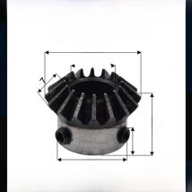 1pc Bevel Gear 1.5 Modulus 16Teeth With Inner Hole 6mm 8mm 10mm 12mm 90 Degree Drive Commutation Steel Gears With Screw