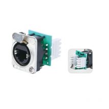 20Pcs/Lot NE8FDV-Y110 therCON Chassis Connectors  Ethercon RJ45 Feedthru D-Series Panel Mount Jack Chassis Panel Mount Connector