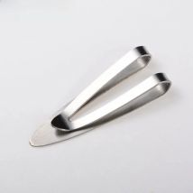 QOONG Custom Lettering Minimalist Money Metal Clip Stainless Steel Symbol Money Clips Fashion Accessories For Souvenir Gifts