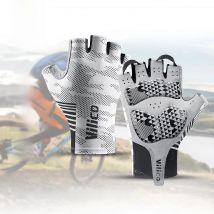 New Vilico Non slip Breathable Bicycle Gloves Half Finger Outdoor Road Cycling Sports Gloves for Men and Women Suitable for Fitn