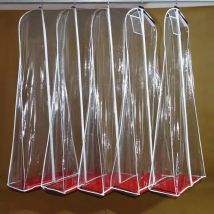 MYYBLE 180cm Cheap Wholesale Transparent Solid For Wedding Dress Dust Cover Extra Large Waterproof PVC Clothing Garment Bags