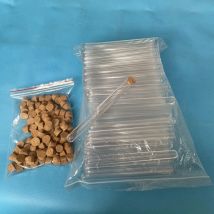 100Pcs 15x150mm School Lab Supplies,Clear Plastic Test Tubes Vials With Corks Caps, Empty Scented tea Tubes,bridal shower gift