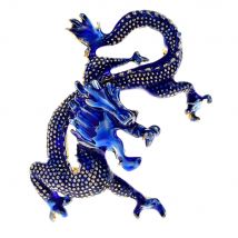 CINDY XIANG Fashion Cartoon Anime Dragon Brooches For Men Vivid Eanmel Fly Dragon Animal Brooch Pin Gifts Party Casual Jewelry