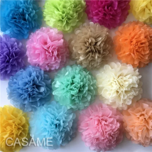 10cm 15cm 20cm 25cm Wedding Decorative Paper Pompoms Pom Poms 4 6 8 10 inch Balls Party Home Decor Tissue Birthday Decoration