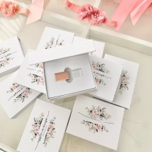 Custom LOGO Rose-gold Crystal USB2.0 128GB 64GB 32GB 16GB 8GB 4GB 2GB Flash Drive with White Box(Ship within 24 hours)