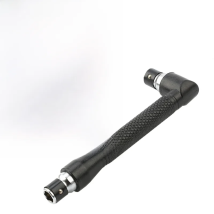 L type 1/4 hexagon screwdriver bit 90 ° double-end handle black 6.35mm wrench tool