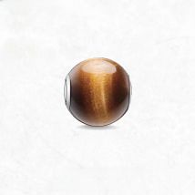 Beads Charm Brown, 925 Sterling Silver Tiger Eye Jewelry Karma European Accessories