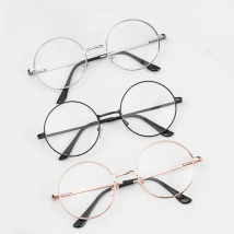 Vintage Round Nerd Myopia Glasses for Women Men Classic Metal Frame Short Sighted Glasses Vision Care -1.00~-4.0 Diopter Eyewear