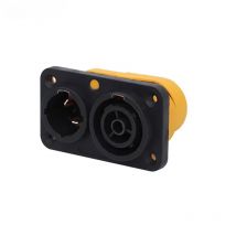 High quality NAC3PX PowerCON True1 MAINS CHASSIS DUPLEX CBC. In and Out Combo. 16 Amp