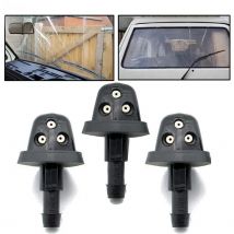 Triple Jets Upgraded Washer Nozzle Jet Sprayer Front & Rear Window Set For VW Transporter T3 T25 Passat LT Golf I / II Bus Old