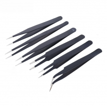King'sdun Anti-static ESD Stainless Steel Tweezers Maintenance Tools Industrial Precision Curved Straight Tweezers Repair Tools