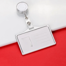 1pc Retractable Badge Card Holder Nurse Doctor Exhibition ID Name Card Badge Holder School Office Supplies