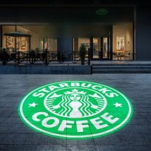 Custom Logo Led Gobo Projector Hd Sign Indoor/Outdoor Use Ip67 Waterproof Rotating Advertising Image Projection Door Lamp