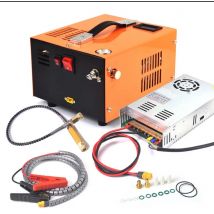 Bomba de compresor de aire PCP portátil, 4500PSI, 30Mbar, 12VDC/110V/220V, potencia de aceite/agua, botella de buceo de alta presión, Rifle de aire
