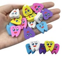 Molar Shaped Erasers Cute Rubbler Tooth Erasers Dentist Dental Clinic Creative Gift For Kids Children Mini Erasers Dental