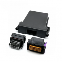 1 Kit Set 24 Pin Way Auto Plastic ECU Enclosure Box With Matching Male And Female 24P FCI Connectors
