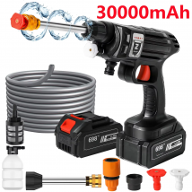 30000mAh Pistola Bleher Batteria Wireless Ad Alta Pressione Produttore di Schiuma 1500W 30Bar Pistola Ad Acqua per Auto per Auto Casa Giardino leva Macchina