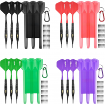 CyeeLife Soft Darts 18g + Carry Case + Extra Points + Flights,Professional Electronic Plastic Tip Dart Set