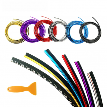 Car Interior Moulding Trim 5M/3M/1M Red Interior Car Trim PVC Insert Styling Decoration Moulding Trims Strip Car Decorative Line