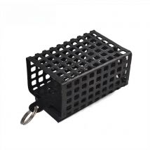 FISH KING 1pc Feeder Square Metal Bait 30g-100g Cage Container Bait Basket Feeder Holder Wire Carp Fishing Sinker for Button