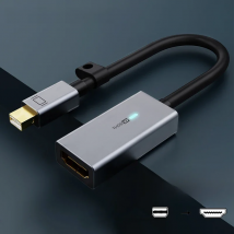 CABLETIME 4K 60HZ Mini Displayport to HDMI Adapter Sync Data Breathing Light Mini Dp Converter for Macbook Lenovo Acer C315