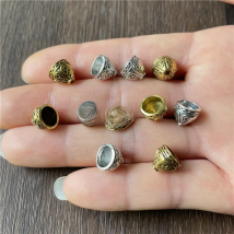30pcs 8x9mm Metal Zinc Alloy Bead Caps For Jewelry End Receptacle Flower Torus Diy Spaced Apart Accessories Wholesale