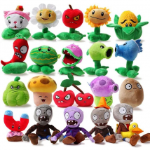 20pcs/lot Plants vs Zombies Plush Stuffed Toys PVZ Plants & Zombies Peashooter Sunflower Plush Toy Doll for Children Kids Gifts