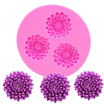 chrysanthemum Sunflower flower Candle Moulds handmade soap mold cake decorating tools DIY fondant cookies silicone mold T1164