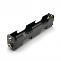 Battery Holder 4 x AA Long Strip Back Case 6V Dual Layers Double-sided Box 9V Button Plastic Storage Container Soldering Connect