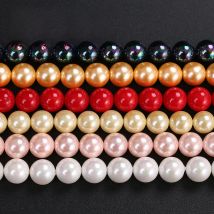 Heat Treated Australian South Sea Pearl Powder Round Loose Beads 4 6 8 10 12 MM Size For Jewelry Making DIY Bracelet Necklace