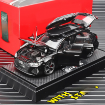 1:32 RS6 Model Car, Black Edition: Customized for Kids Realistic Simulation, Diecast Metal, Perfect Gift for Boys