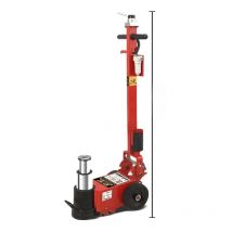 Horizontal pneumatic jack 30t air lift heavy truck Single/double folding lever Overpressure protection Auto repair tool