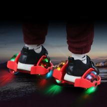 Children Wheel Heel Roller Skate Shoes LED Flashing Light Adjustable Hot Wheels Sport Colorful Small Whirlwind Pulley Strap IA32