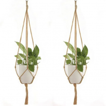 100% Handmade Macrame Plant Hanger Flower/Pot Hanger for Wall Decoration Countyard Garden Hanging Planter Flowerpot Plant Holder