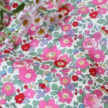 Betsy Floral 100% Cotton Fabric 80S Like Liberty Digital Printed For Sewing Cloth Dress Skirt Kids Designer Poplin Tela Designer