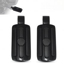 Aluminum Motorcycle Black Foot Pegs Passenger Footpegs Accessories For Harley Softail Slim Fat Bob Low Rider 2018-2024 2025