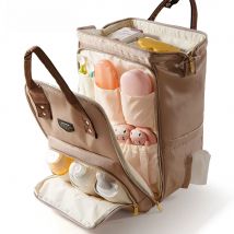 Sunveno Diaper Backpack Bag Mommy Large Capacity Bag Multi-function Waterproof Outdoor Travel Diaper Bags