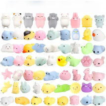 50-5PCS Kawaii Squishies Mochi Anima Squishy Toys For Kids Antistress Ball Squeeze Party Favors Stress Relief Toys For Birthday