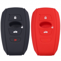 Key Fob Cover Silicone Rubber Case for Subaru BRZ STI Legacy Forester Crosstrek Impreza WRX Ascent Outback Remote Control