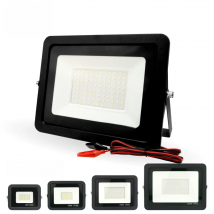 DC12V Led Flood Light 20W 30W 50W 100W Outdoor Floodlight Spotlight IP66 Waterproof Light Reflector Portable 12 Volt Led Lights