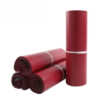 INPLUSTOP Brown Red Express Packing Bag Thicken Logistics Waterproof Clothing Mailing Postal Bags Customized LOGO Courier Pouch