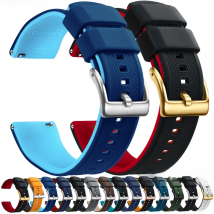 Quick Release Rubber Watch Strap Silicone Watch Band 18mm 20mm 22mm  Huawei ,Samsung Galaxy, Garmin, Watch Replacement Watchband